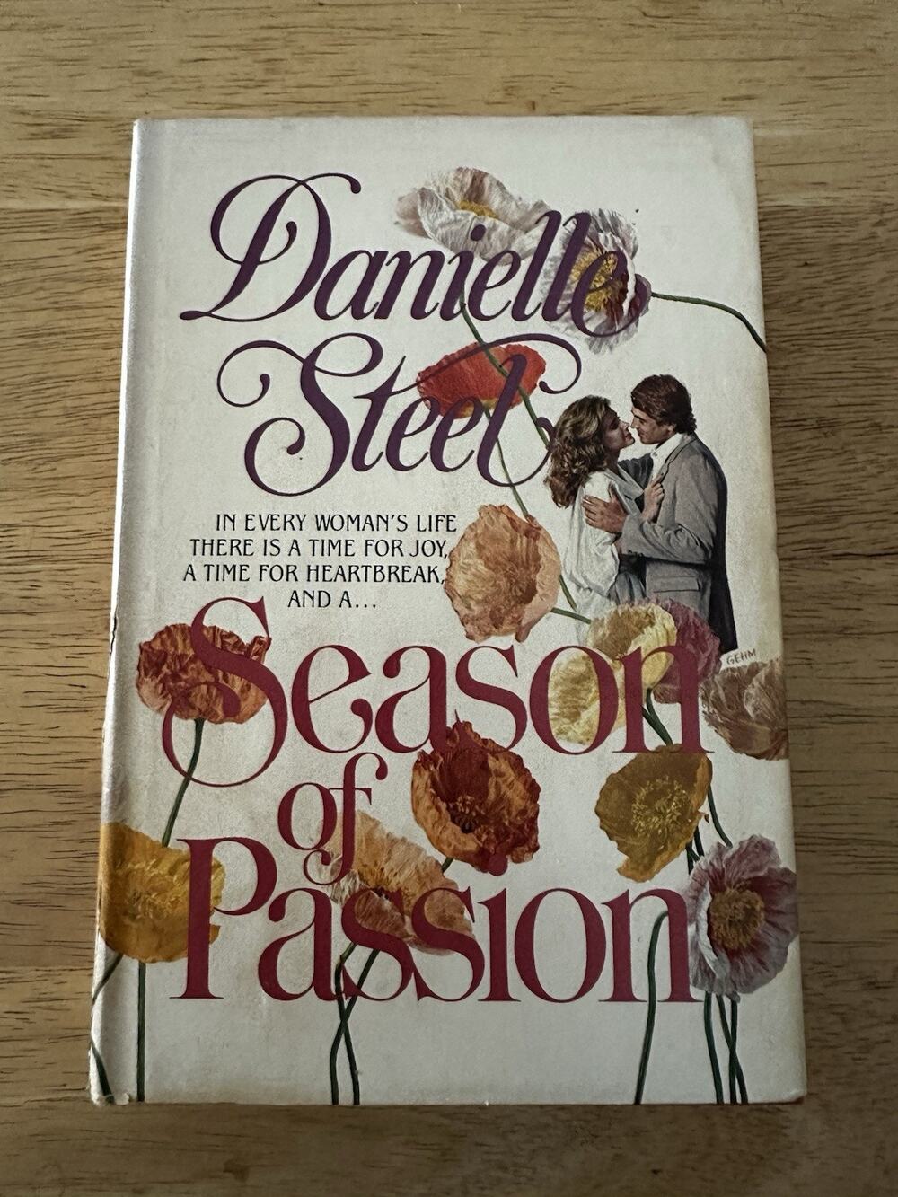 Season of Passion Danielle Steel HC/BCE/DJ/1st ed 1979 Romance book novel VTG